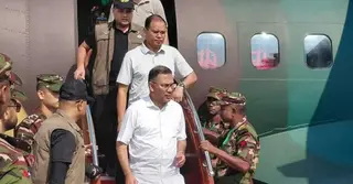 সৈয়দপুরে পৌঁছেছেন প্রধানমন্ত্রী